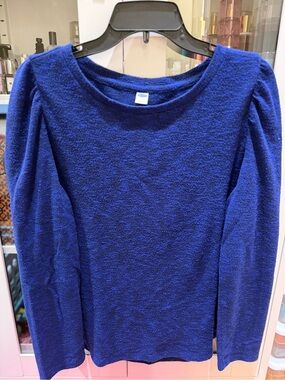 Preloved Old Navy Women's Cozy Royal Blue Long Sleeve Blouse